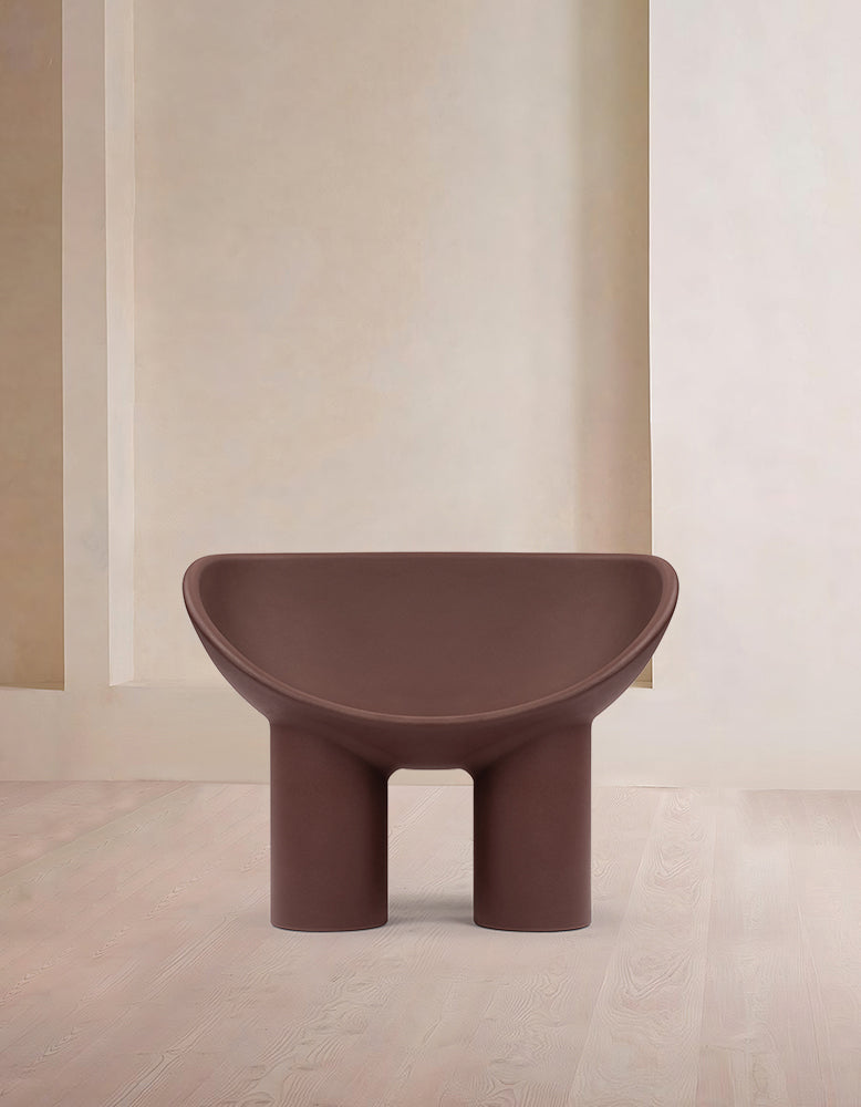 Roly Poly Armchair Chair, Chocolate