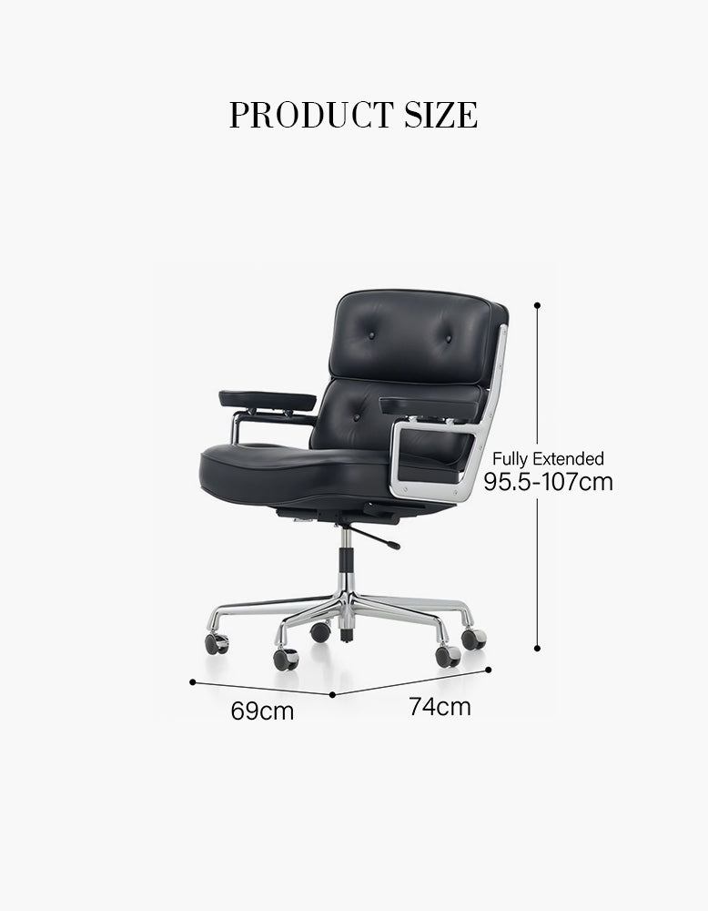 Eames Lobby Office Chair, Black