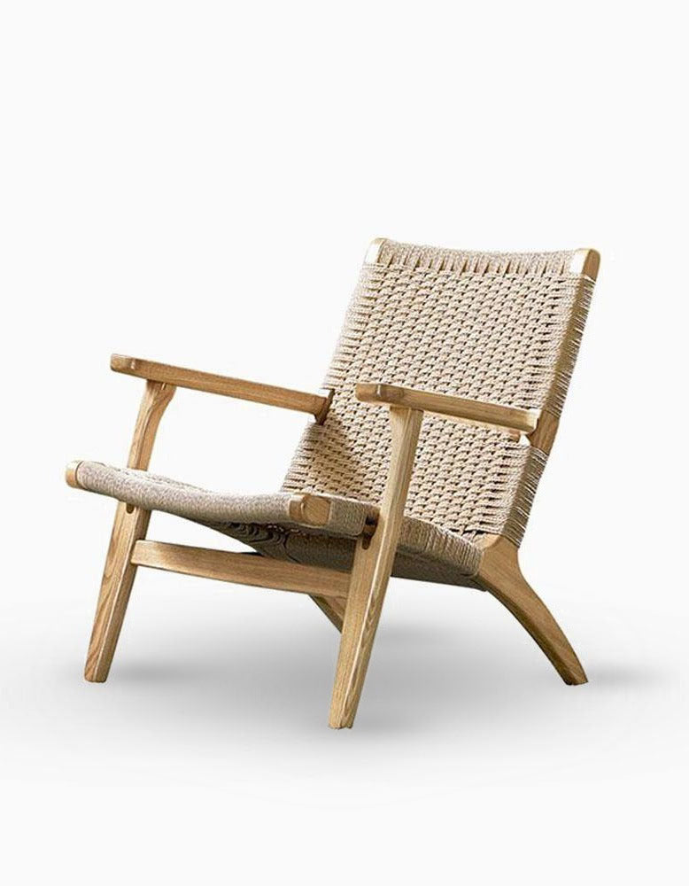 Hans CH25 Lounge Chair, Oiled Oak, Natural CordDescription



The CH25 oak armchair designed by Hans Wegner in the Mobelaris style is highly comfortable and crafted from solid oiled oak wood. This rattan armchair