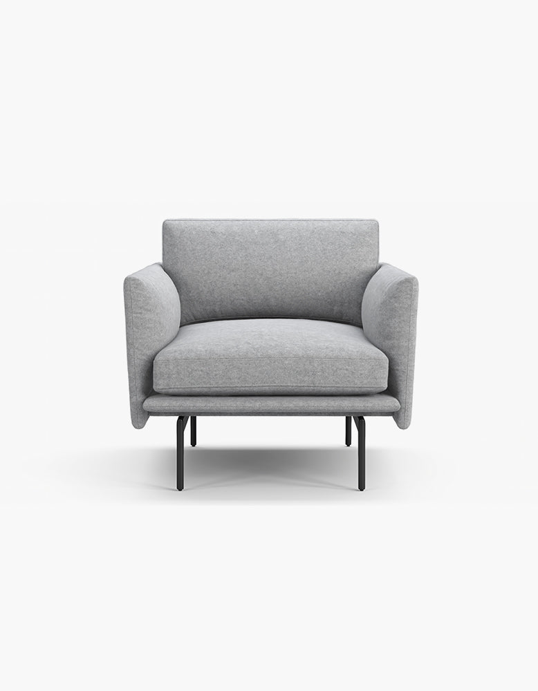 Toriko Lounge Chair, Grey