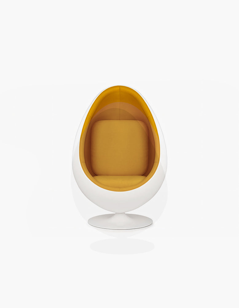 Arne Jacobsen Egg Pod Chair, Linen Armchair