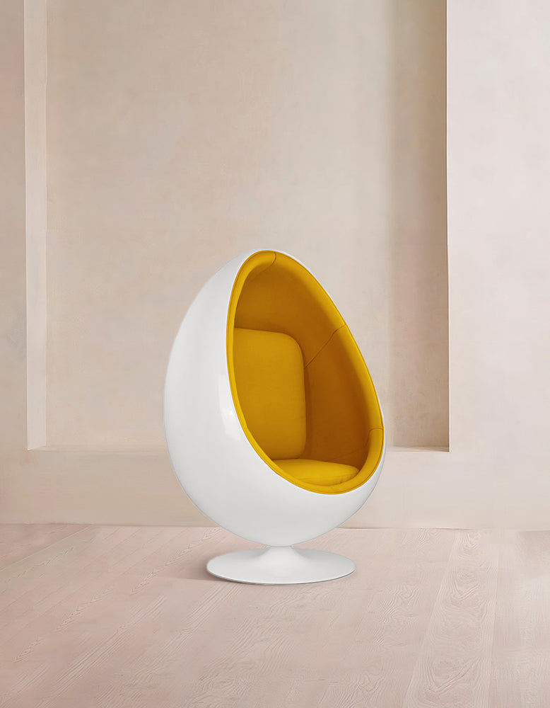 Arne Jacobsen Egg Pod Chair, Linen Armchair