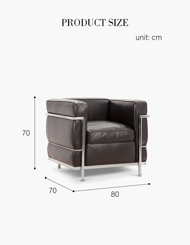 Corbusier Petit Modele Armchair, Le Petit Arm­chair LC2