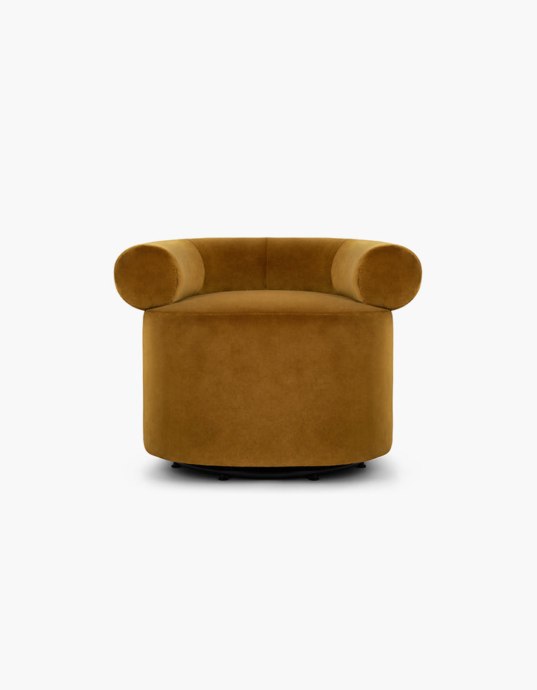 Huggy Armchair, Caramelized Velvet