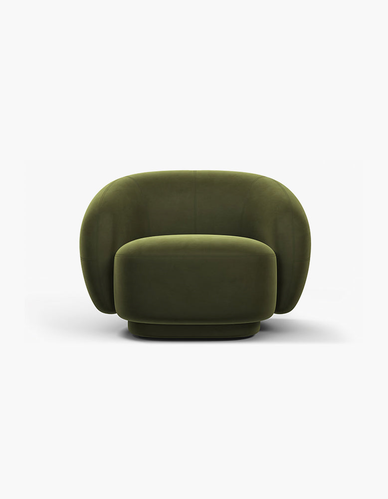 Julep Lounge Chair/ Armchair, Thyme Luxe Velvet