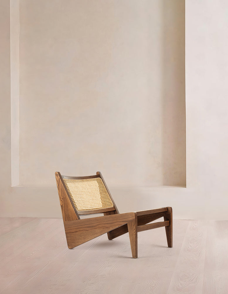 Pierre Jeanneret Kangaroo Armchair, Walnut