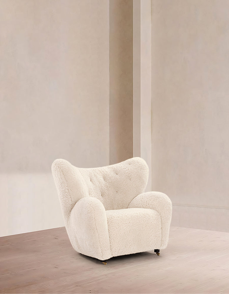 Tired Man Armchair, Sheepskin