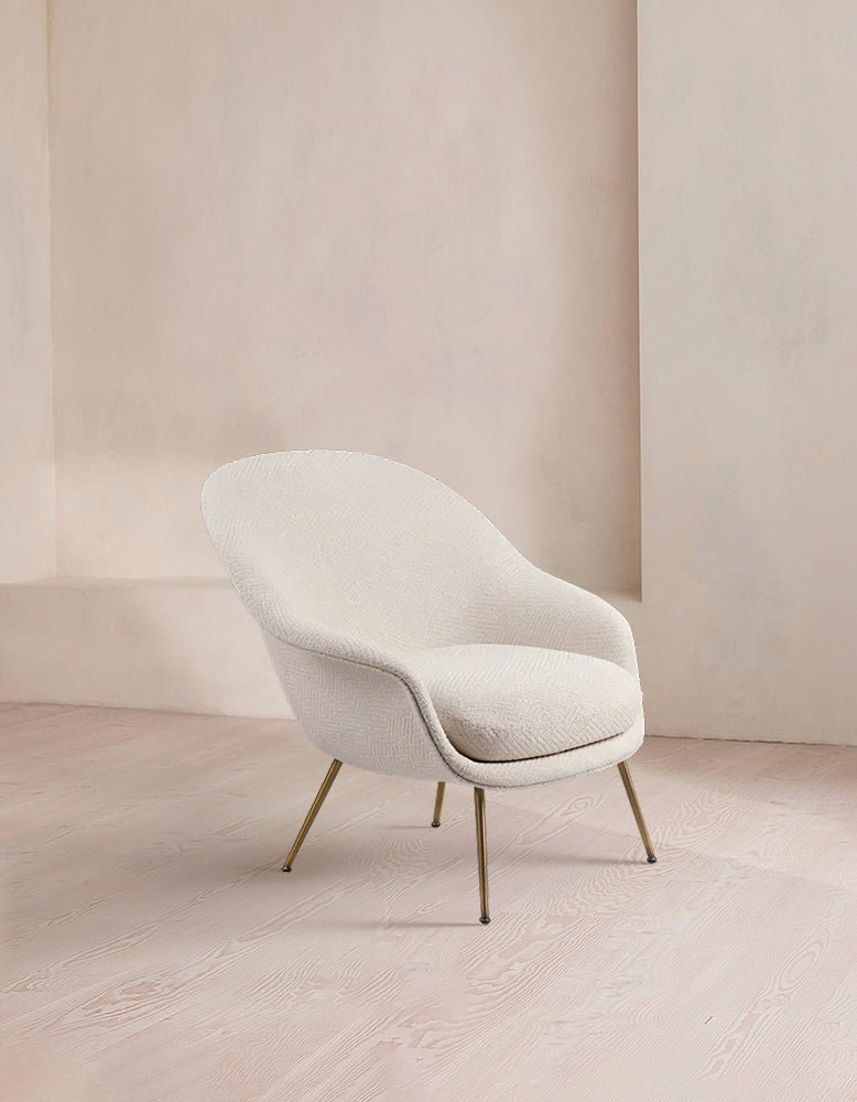 Gubi Bat Lounge Chair Fully Upholstered