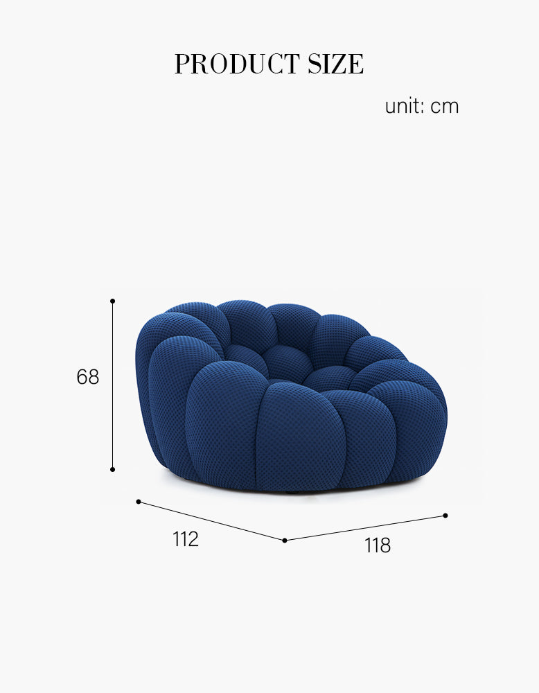 Bubble Armchair/ Lounge Chair, Blue