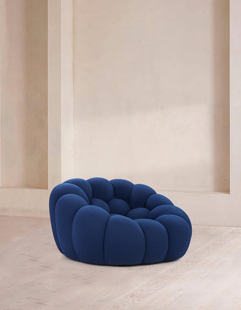 Bubble Armchair/ Lounge Chair, Blue