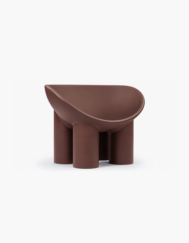 Roly Poly Armchair Chair, Chocolate