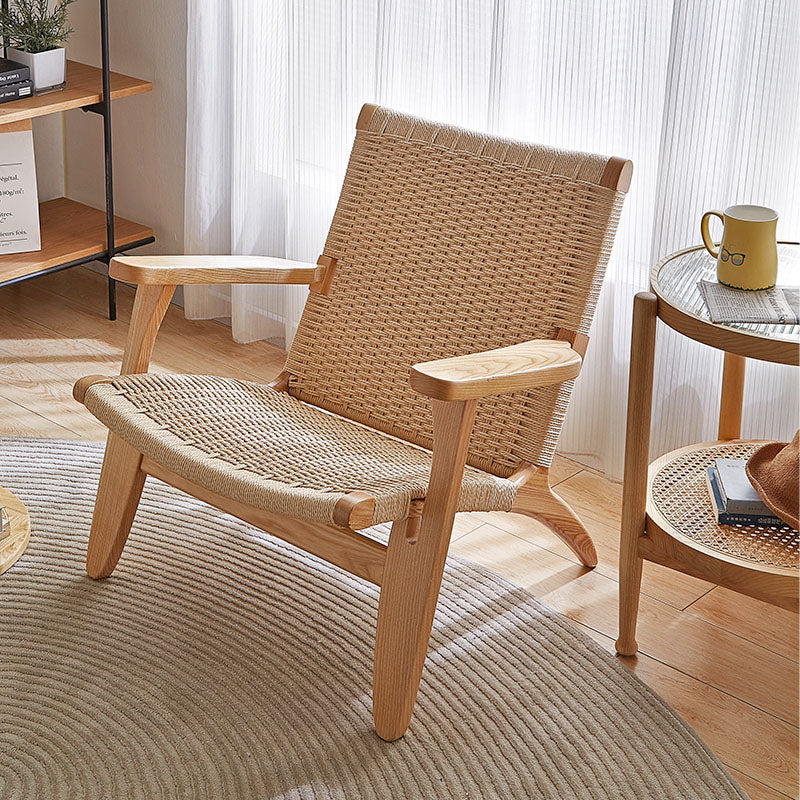 Hans CH25 Lounge Chair, Oiled Oak, Natural CordDescription



The CH25 oak armchair designed by Hans Wegner in the Mobelaris style is highly comfortable and crafted from solid oiled oak wood. This rattan armchair