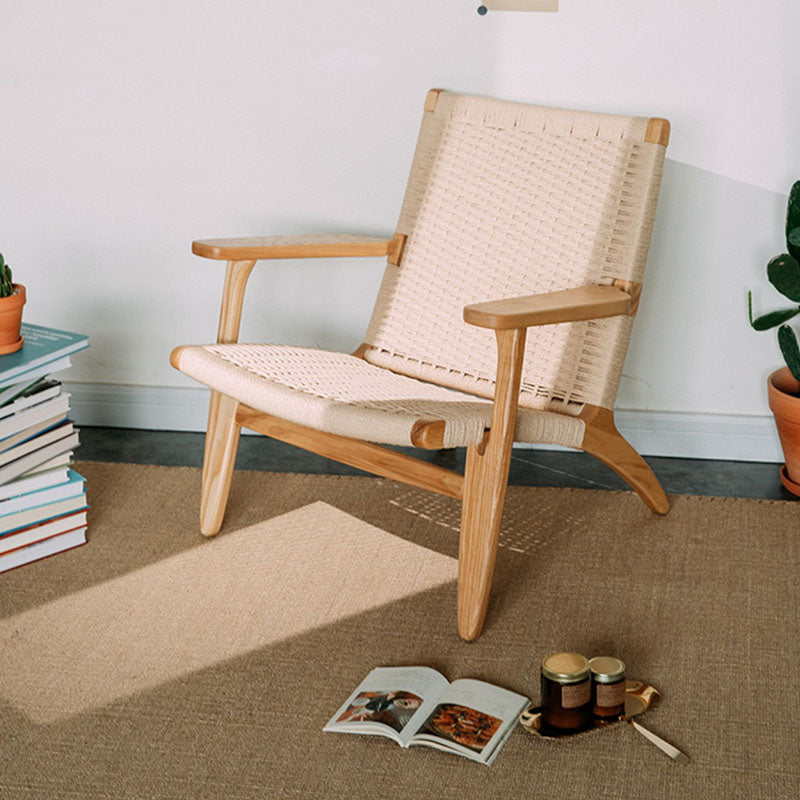 Hans CH25 Lounge Chair, Oiled Oak, Natural CordDescription



The CH25 oak armchair designed by Hans Wegner in the Mobelaris style is highly comfortable and crafted from solid oiled oak wood. This rattan armchair