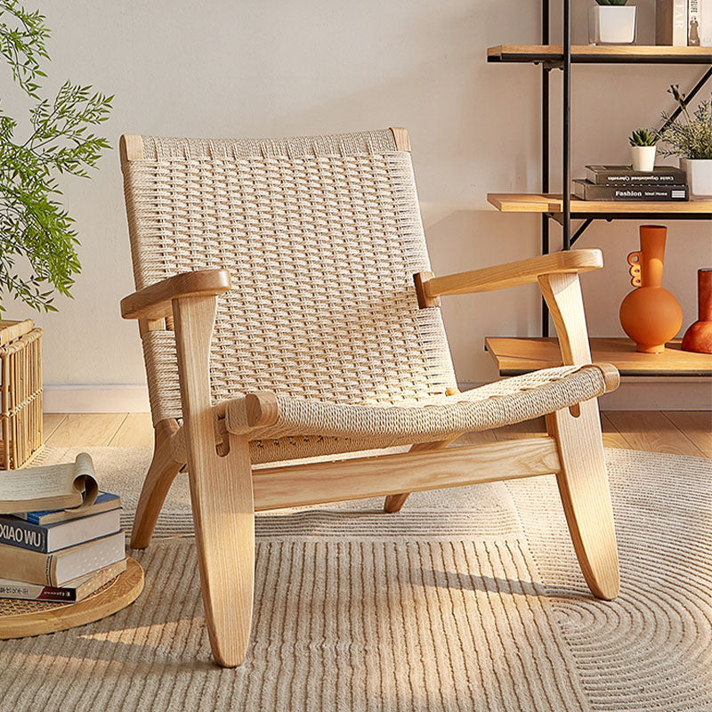 Hans CH25 Lounge Chair, Oiled Oak, Natural CordDescription



The CH25 oak armchair designed by Hans Wegner in the Mobelaris style is highly comfortable and crafted from solid oiled oak wood. This rattan armchair