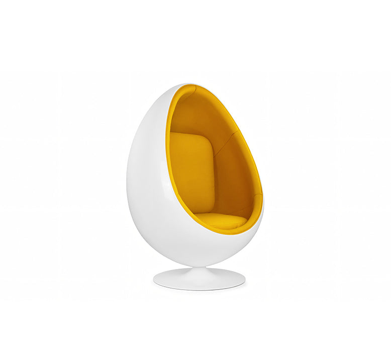 Arne Jacobsen Egg Pod Chair, Linen Armchair