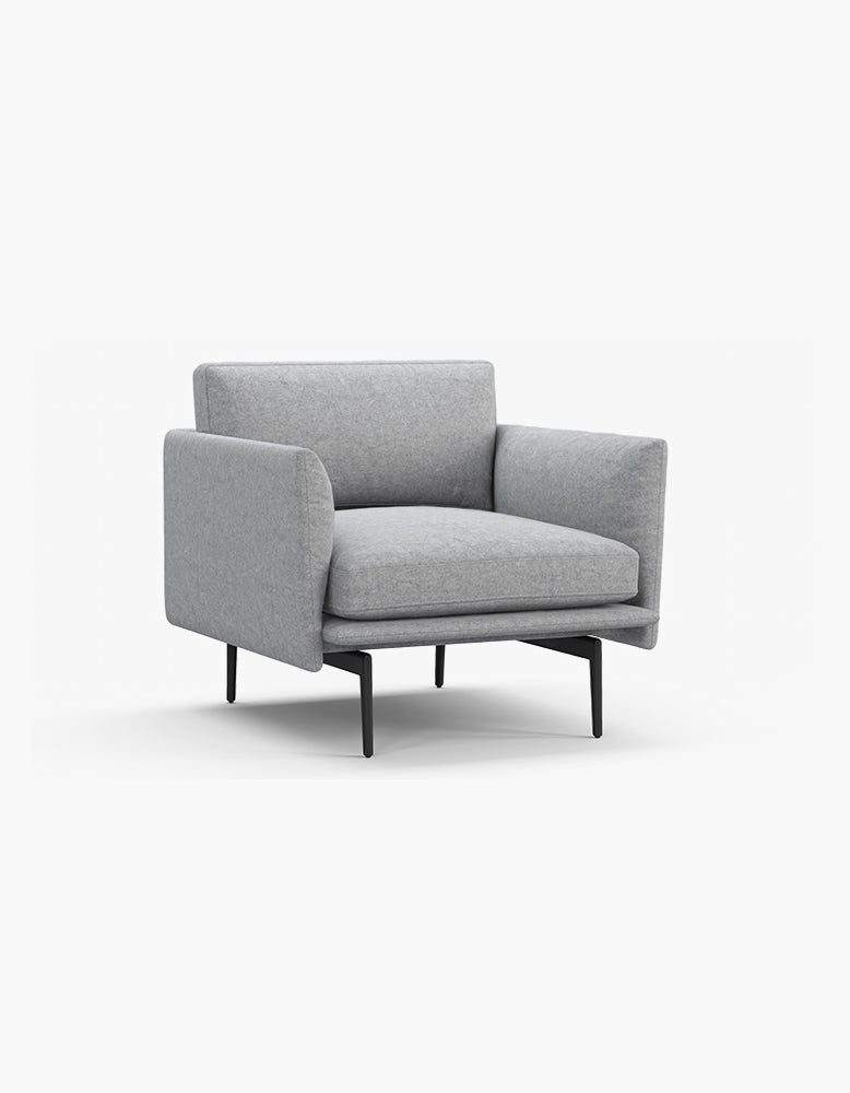 Toriko Lounge Chair, Grey