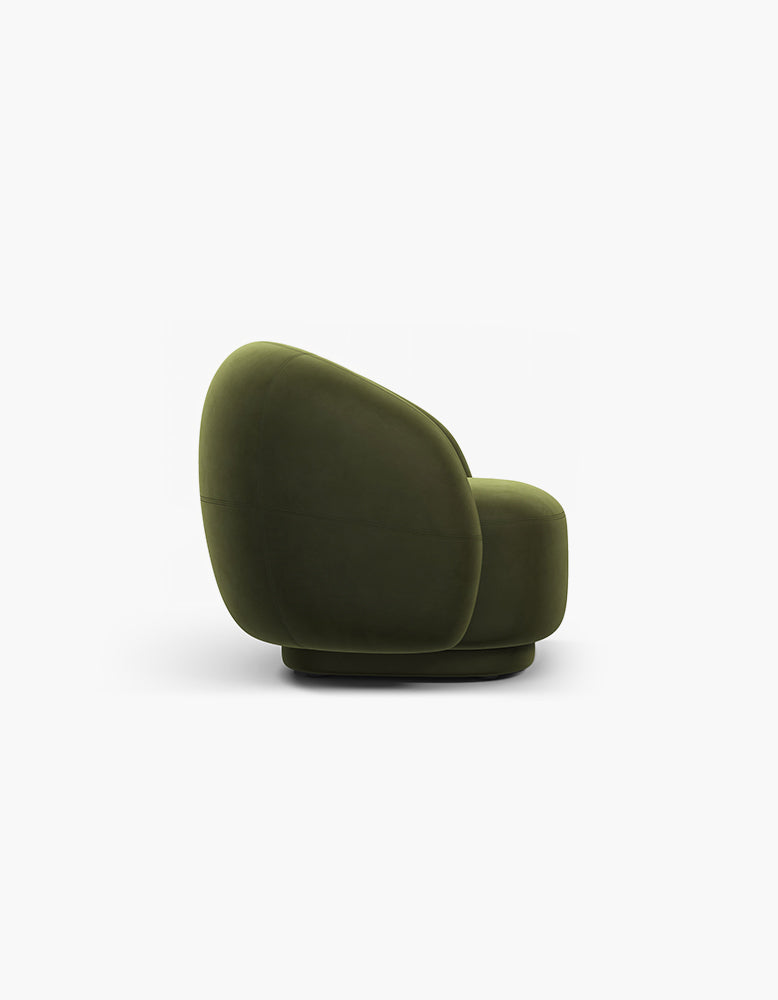 Julep Lounge Chair/ Armchair, Thyme Luxe Velvet