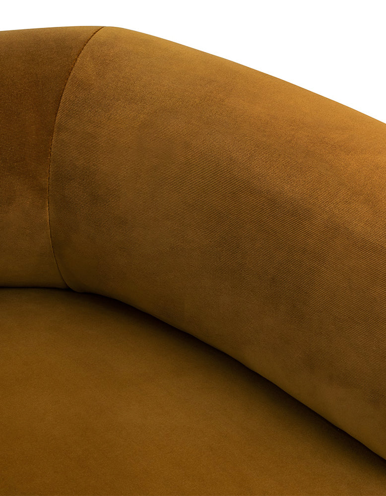 Huggy Armchair, Caramelized Velvet