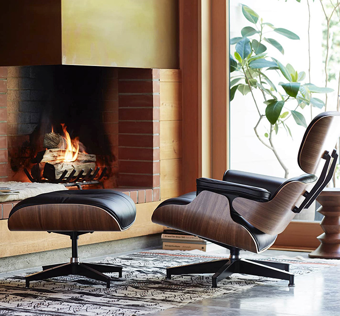 Eames Style Lounge Chair & Ottoman