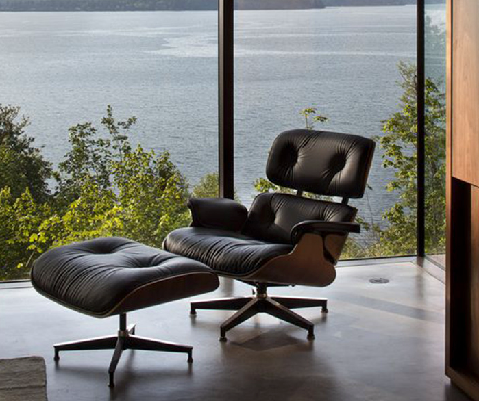 Eames Style Lounge Chair & Ottoman