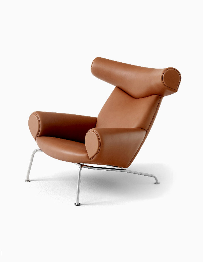 ox-horns-armchair-genuine-leather brown was designed as an extension o